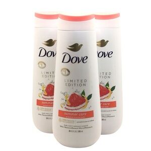 3-Pack Dove Summer Care Moisturizing Grapefruit & Lemon Balm Body Wash 20oz
